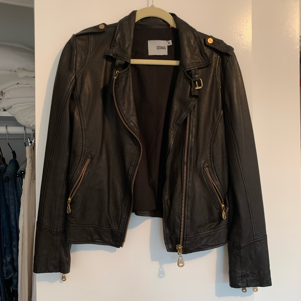 DOMA leather jacket, size M